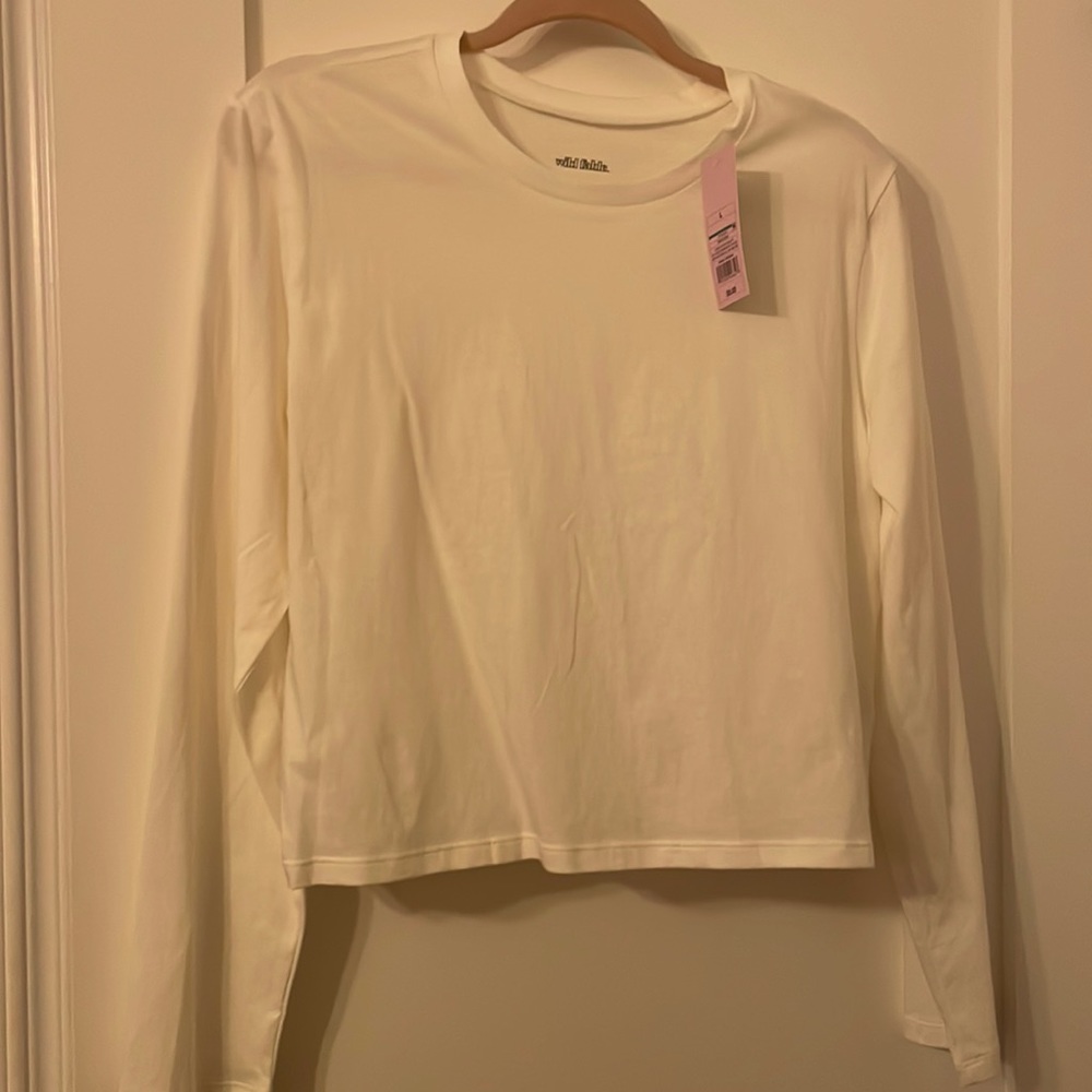 Long sleeve crop top
